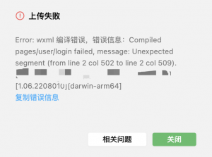 错误信息